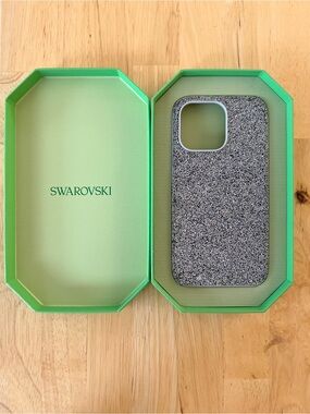 Swarovski Silver Sparkle Phone Case with Glitter Finish